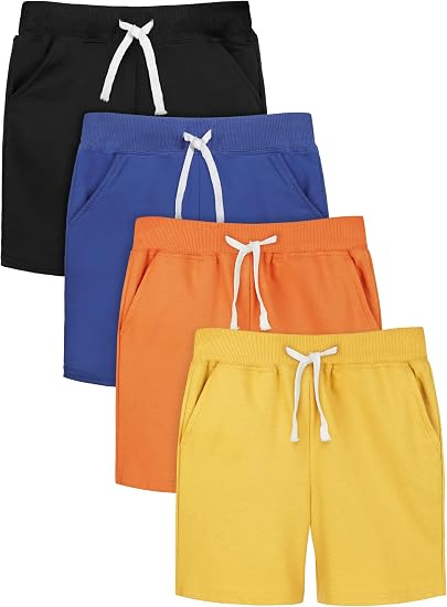 Resinta Boys Cotton Shorts 4-Pack