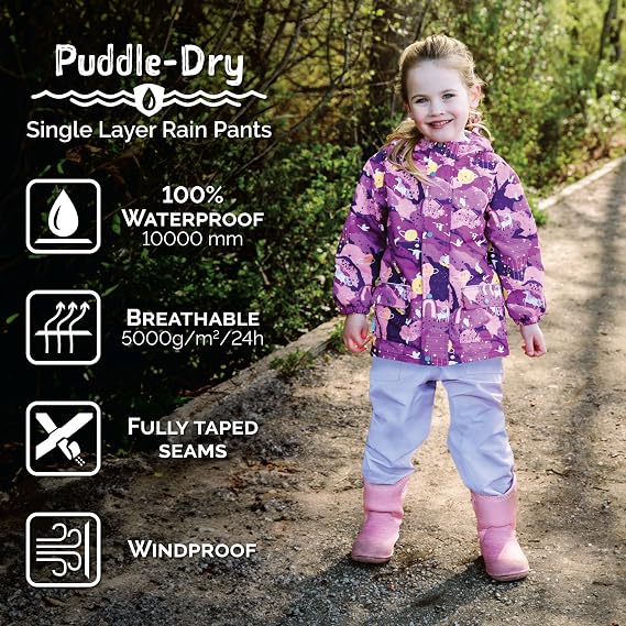 JAN & JUL Puddle-Dry Kids Rain Pants