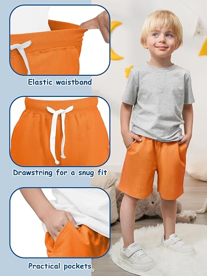 Resinta Boys Cotton Shorts 4-Pack