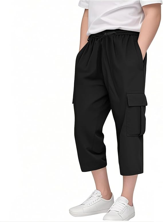 Boys Quick-Dry Cargo Jogger Shorts