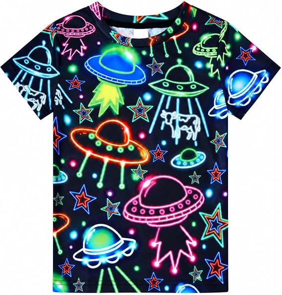 uideazone Boys 3D Graphic T-Shirt