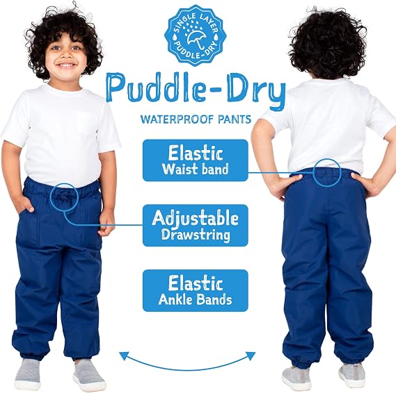 JAN & JUL Puddle-Dry Kids Rain Pants